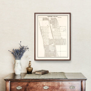 Vintage Map of Newport, Minnesota 1938