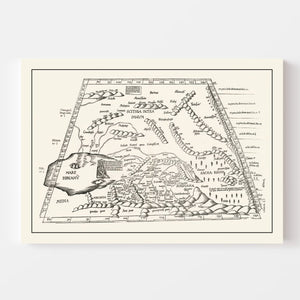 Vintage Silk Road Map 1522