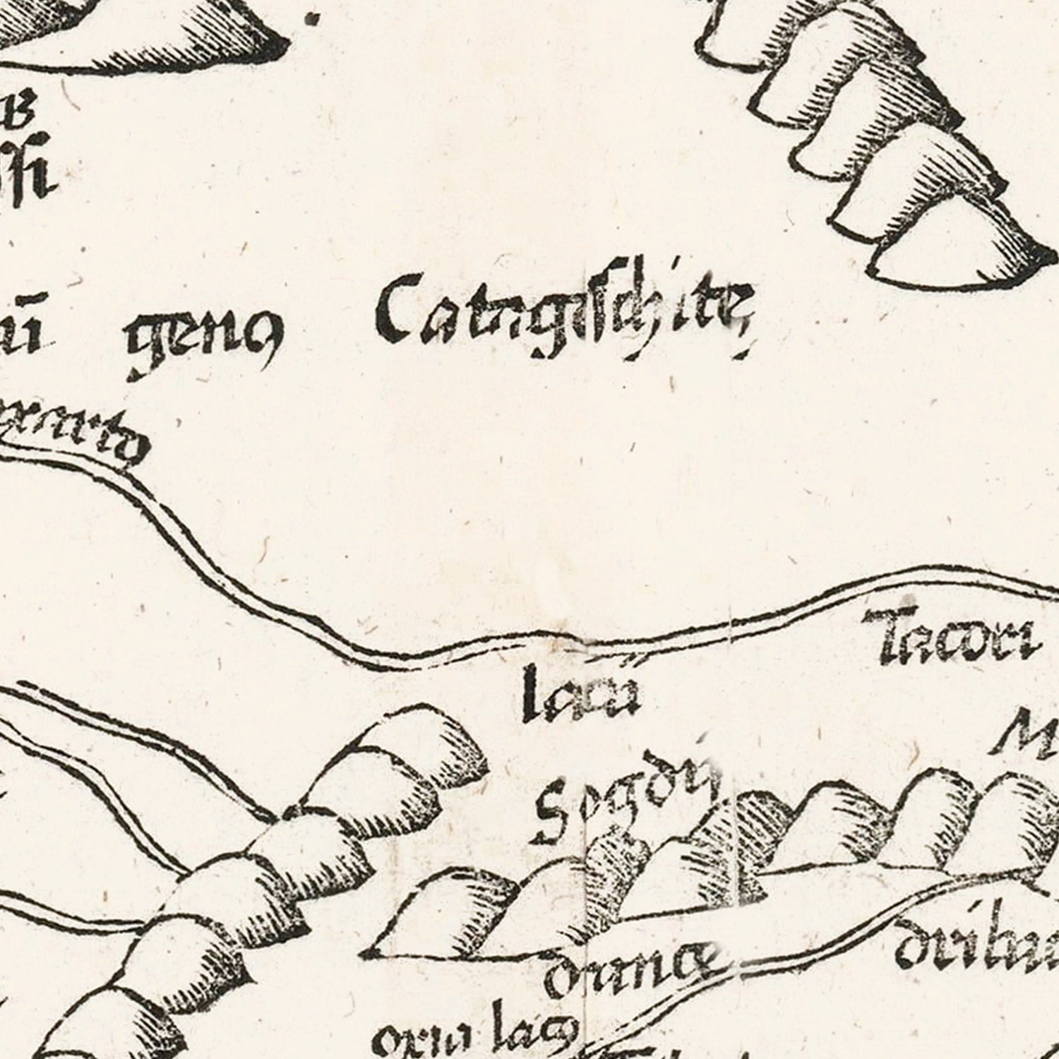 Vintage Silk Road Map 1522