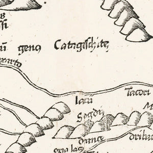 Vintage Silk Road Map 1522