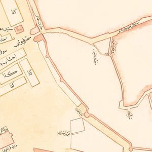 Vintage Map of Medina, Saudi Arabia 1880