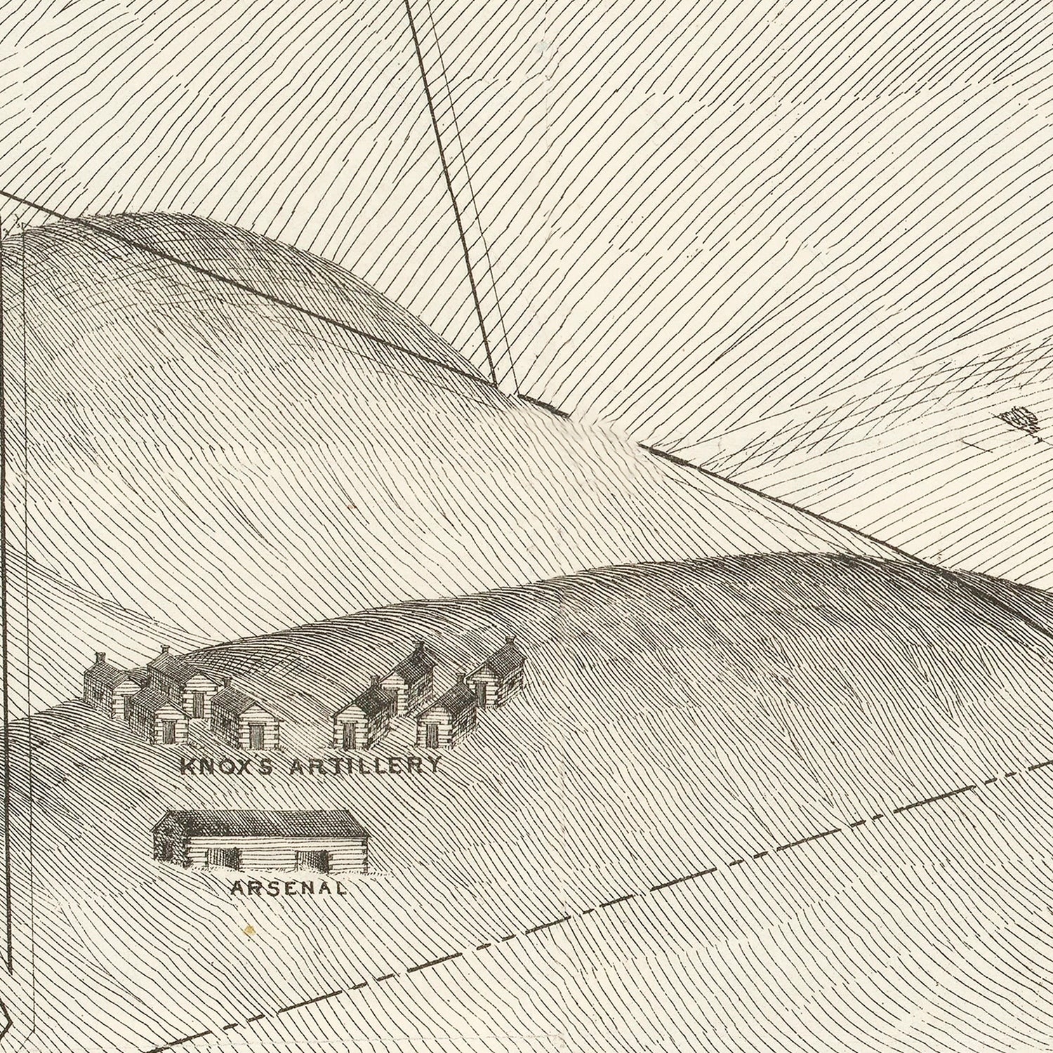 Vintage Valley Forge, PA Map 1877