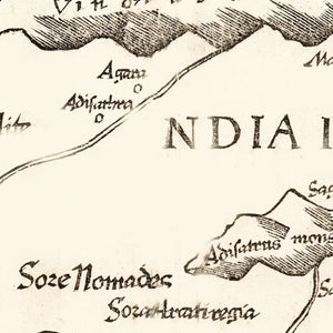 Vintage Ptolemaic India Map 1522
