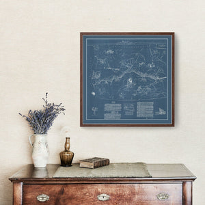 Vintage Pony Express Map 1935