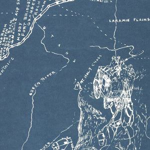 Vintage Pony Express Map 1935