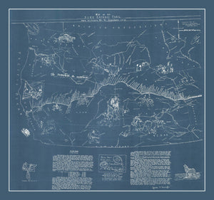 Vintage Pony Express Map 1935