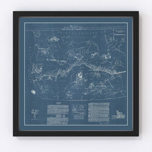 Vintage Pony Express Map 1935