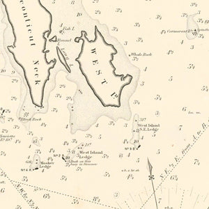 Vintage Buzzard Bay, MA Map 1882