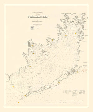Vintage Buzzard Bay, MA Map 1882