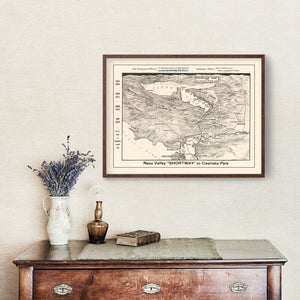 Vintage Napa Valley Map 1927