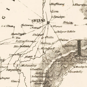 Vintage Map of Afghanistan 1827