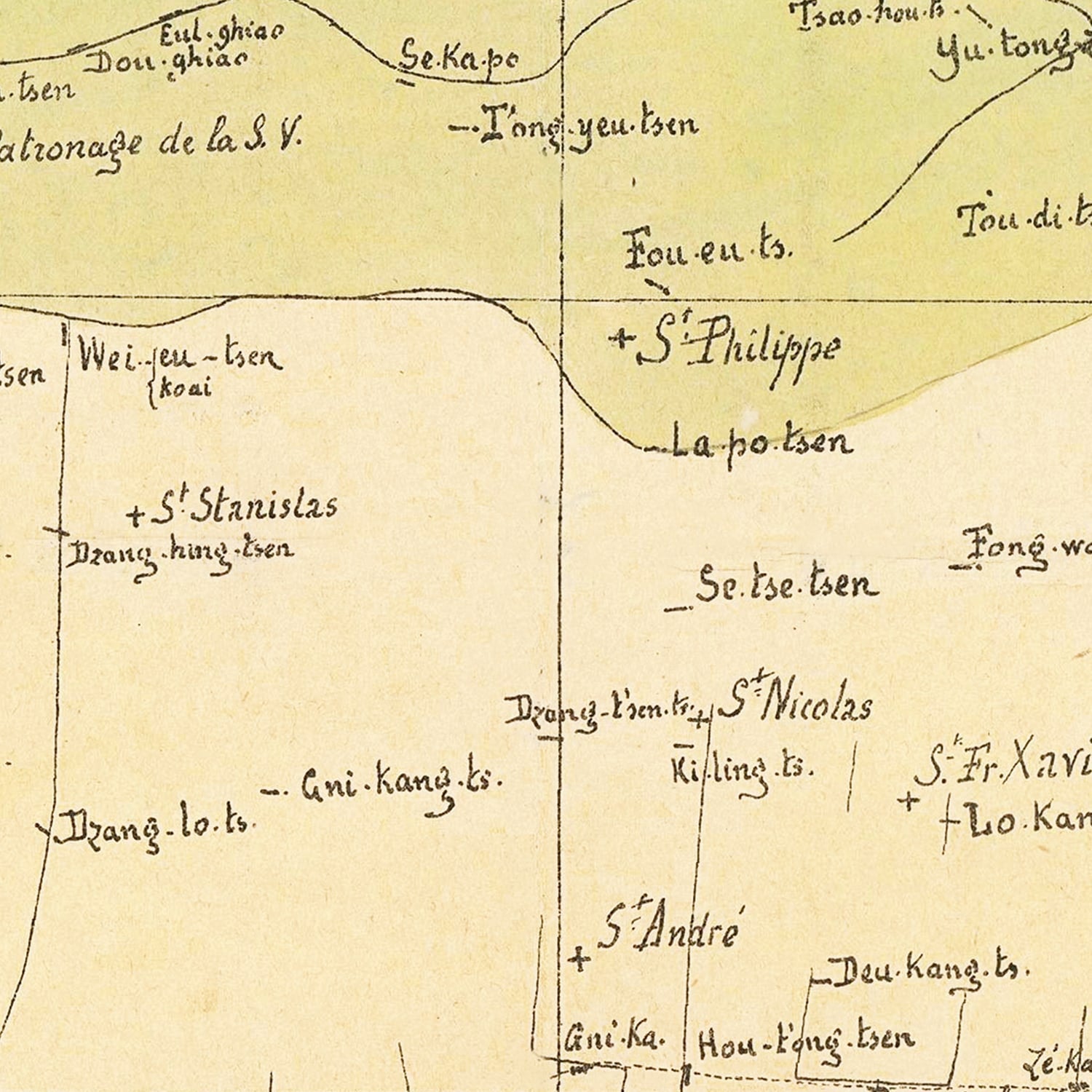 Vintage Shanghai Map 1889