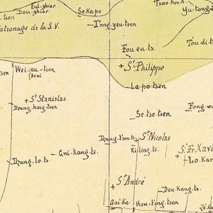 Vintage Shanghai Map 1889