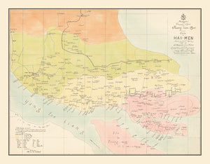 Vintage Shanghai Map 1889