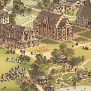 Vintage National Soldiers Home Map 1878