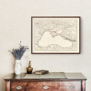 Vintage Black Sea Map 1847