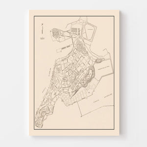 Vintage Macao Map 1943