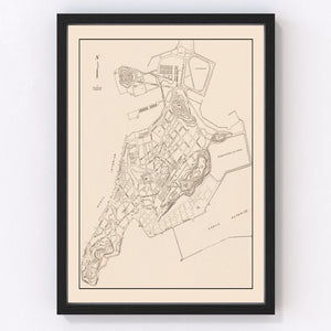 Vintage Macao Map 1943