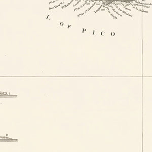 Vintage Azores Map 1859