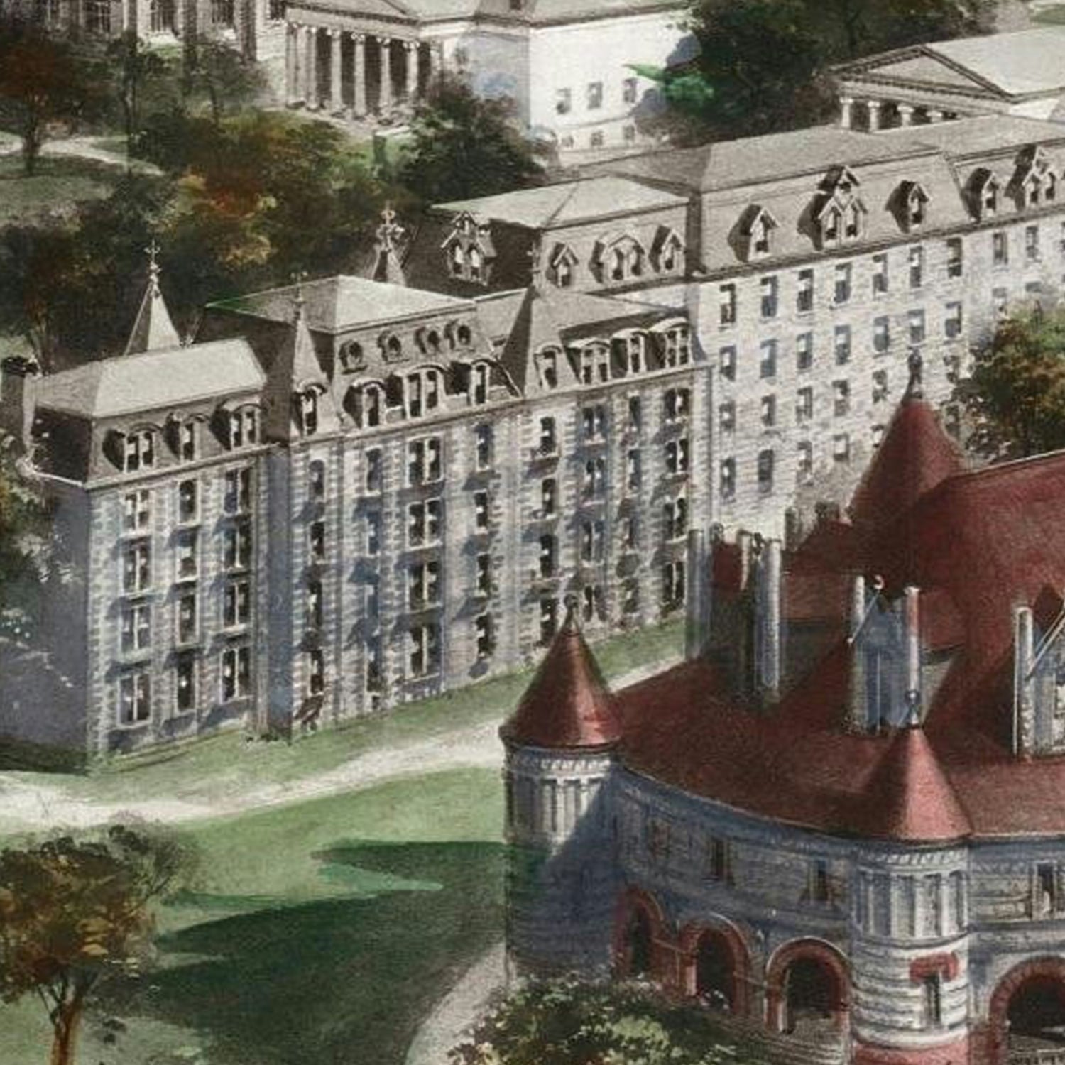 Vintage Princeton University Map 19006