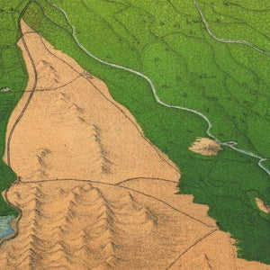 Vintage Suez Canal Map 1869