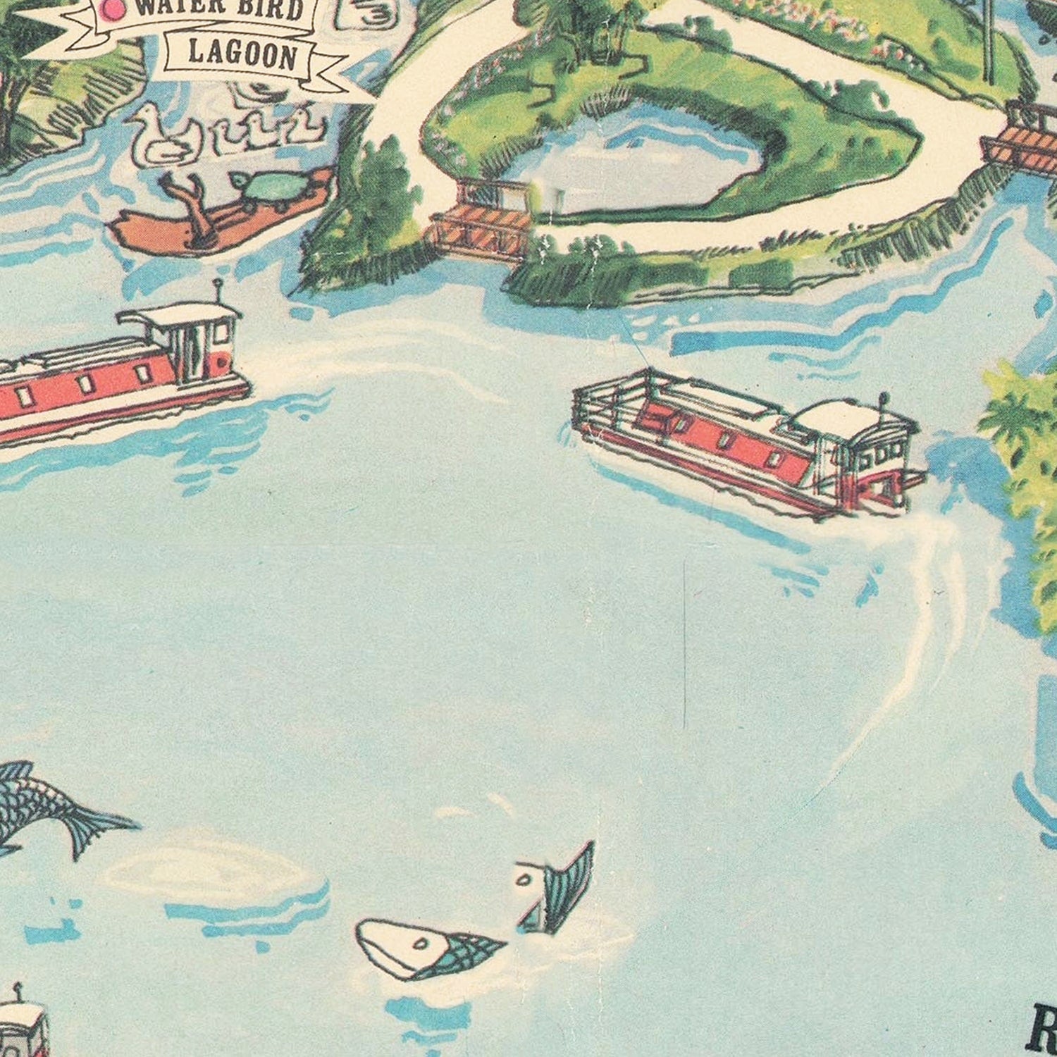 Vintage Rainbow Springs Florida Map 1967