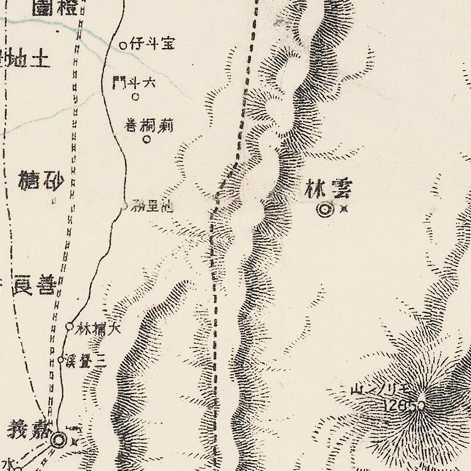 Vintage Taiwan Map 1895