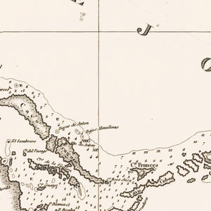 Vintage Map of Cuba 1836
