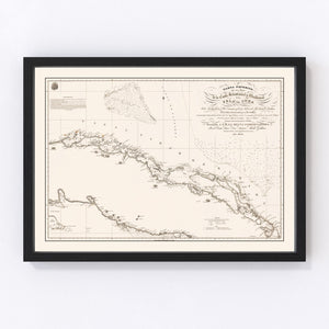 Vintage Map of Cuba 1836
