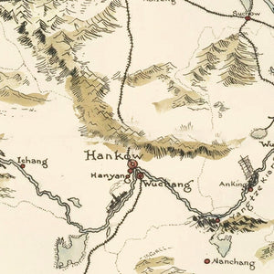 Vintage Pictorial Map of China 1932