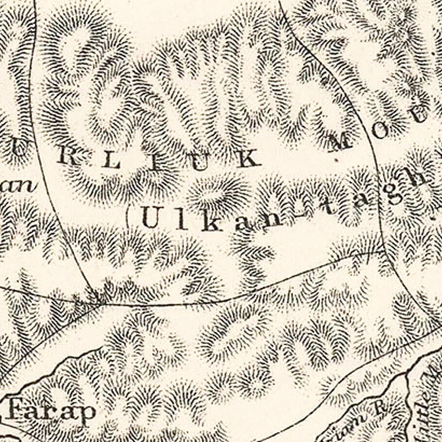 Vintage Western Tajikistan Map 1873