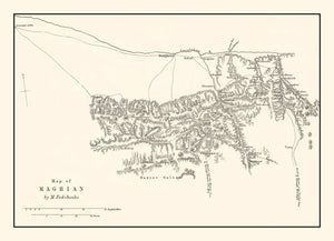 Vintage Western Tajikistan Map 1873