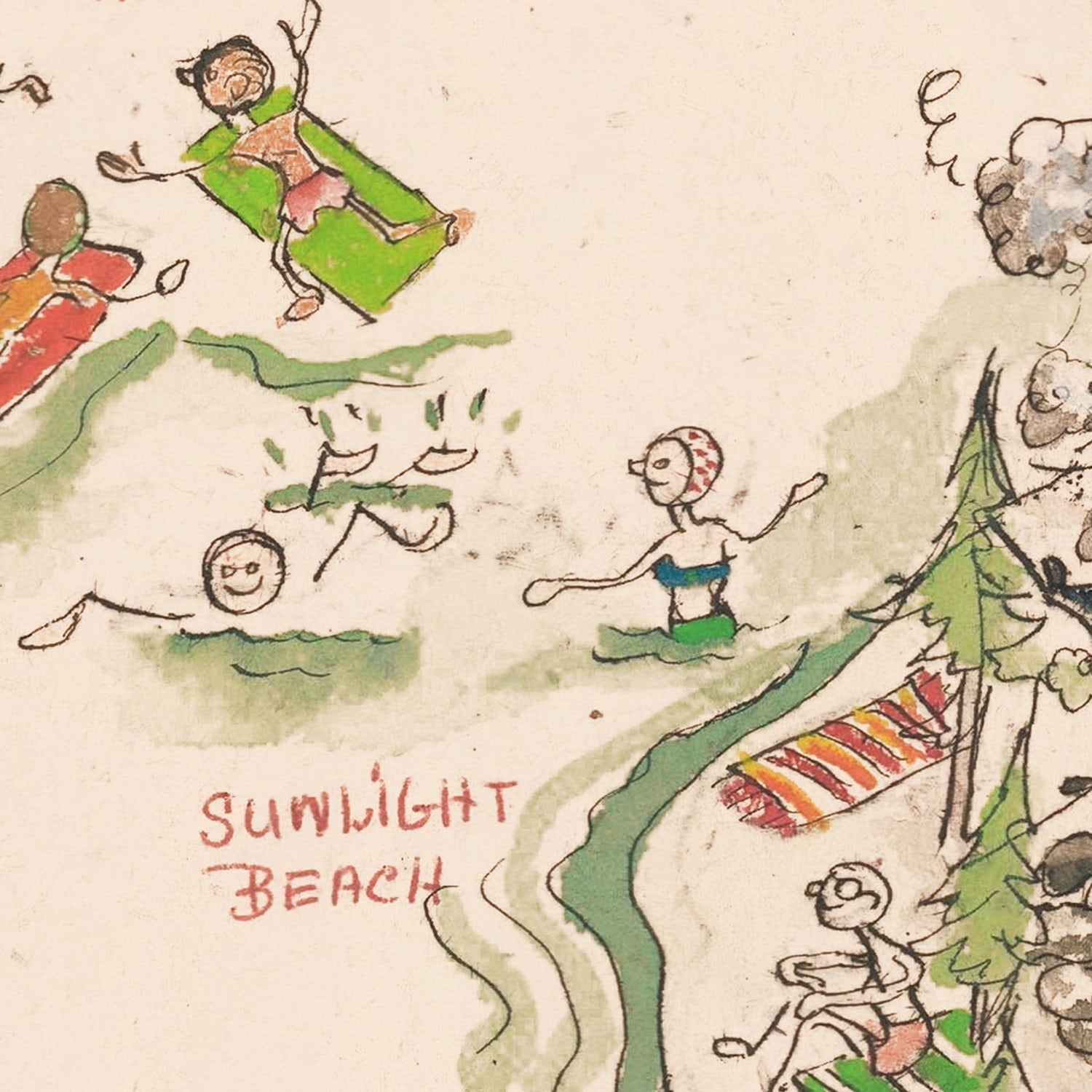 Vintage Tenaya Lake Map 1950