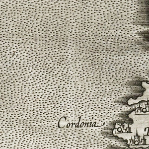 Vintage Map of Chile 1597