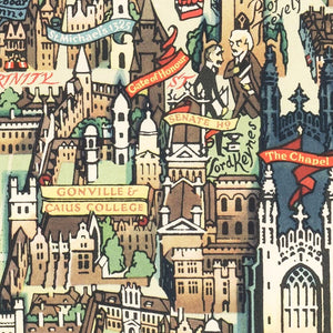 Vintage Map of Cambridge, England 1948