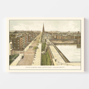 Vintage Murray Hill Neighborhood New York Map 1879