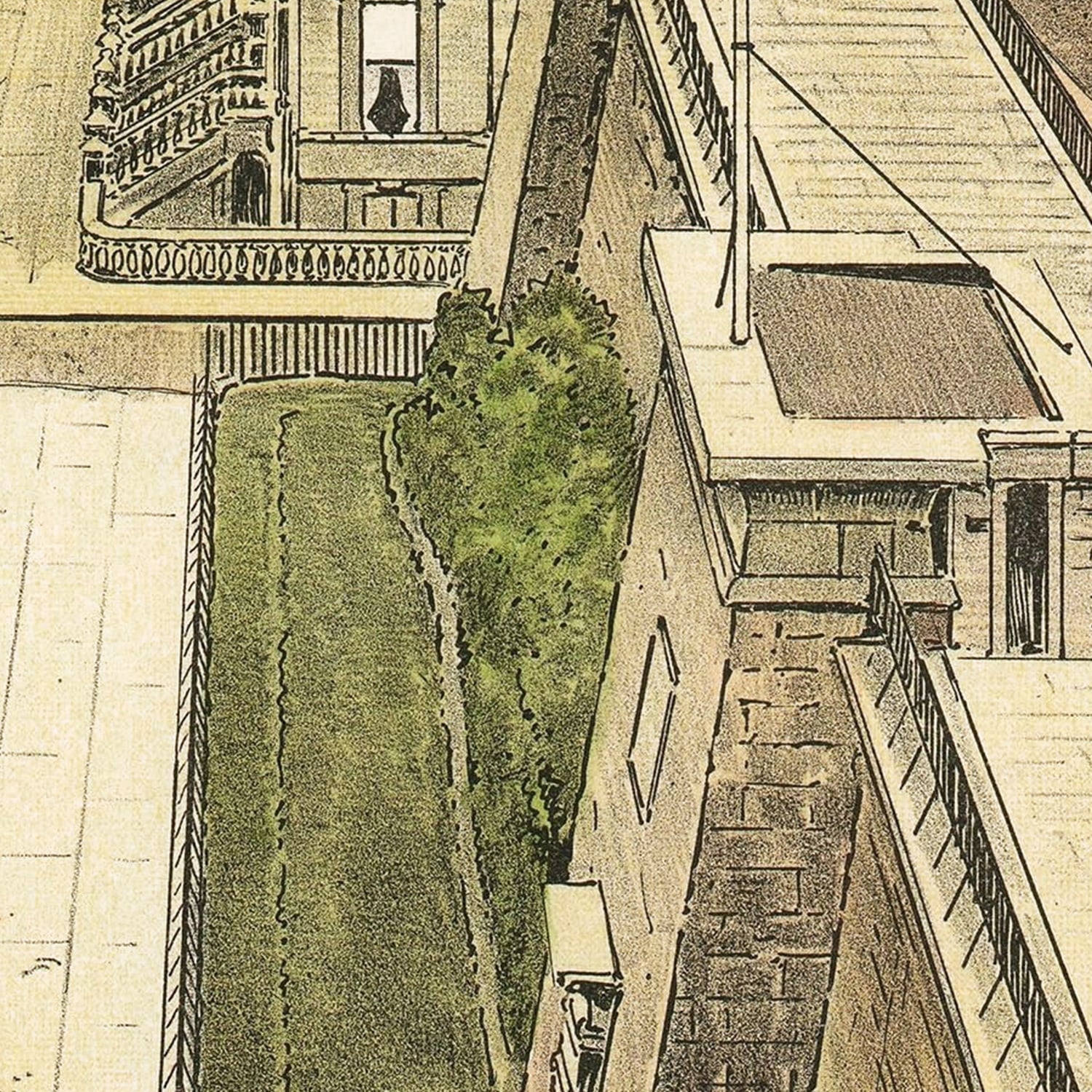 Vintage Murray Hill Neighborhood New York Map 1879