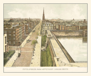 Vintage Murray Hill Neighborhood New York Map 1879