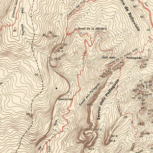 Vintage Montserrat Map 1949