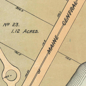 Vintage Map of Buena Vista, Maine 1888