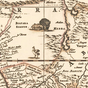 Vintage Africa Map 1658