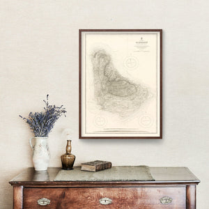 Vintage Barbados Nautical Map 1927