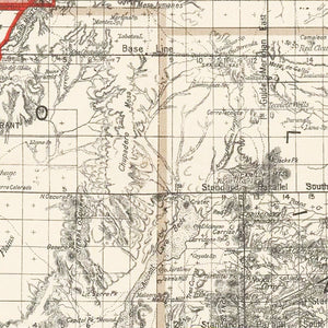 Vintage Map of New Mexico 1896