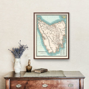 Vintage Map of Tasmania 1831