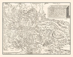 Vintage Map of Switzerland 1581
