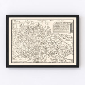 Vintage Map of Switzerland 1581