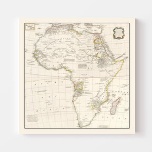 Vintage Africa Map 1755