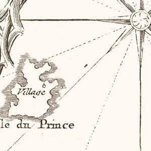 Vintage Gulf of Guinea Map 1754
