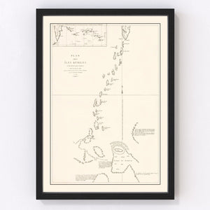 Vintage Kuril Islands Map 1788