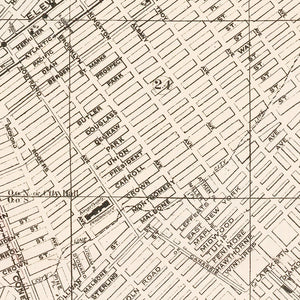 Vintage Map of Brooklyn, New York 1891